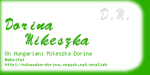 dorina mikeszka business card